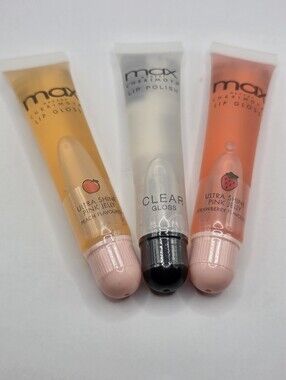 Max Makeup Cherimoya Lip Gloss Trio